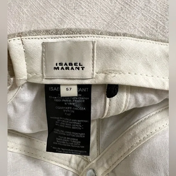 Isabel Marant Tyron Baseball Cap Hat - Picture 4 of 5